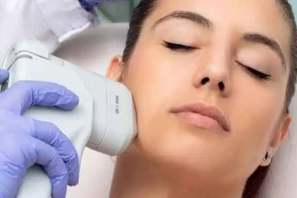 HIFU - Breakthrough in Anti - ageing 1 Image of woman having HIFU Frimley treatment